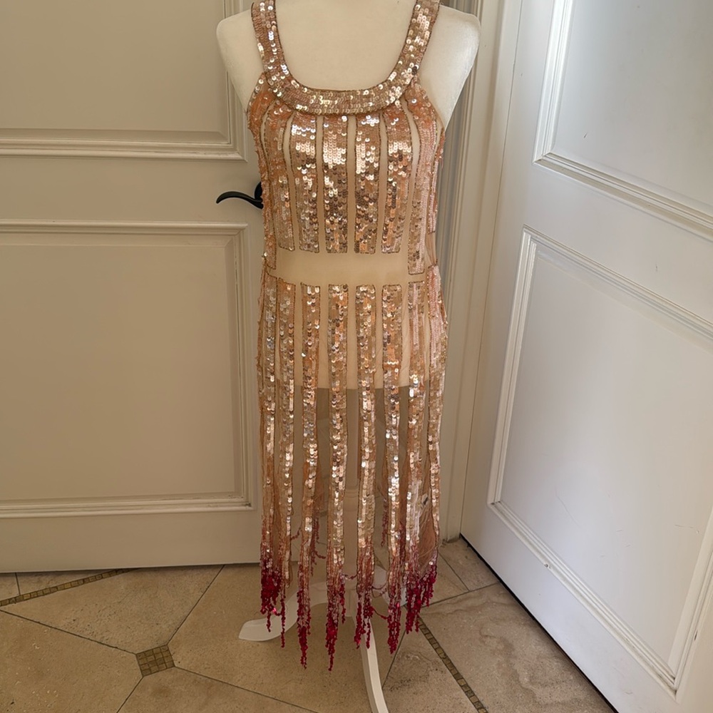 Elisabetta Franchi sequin midi dress